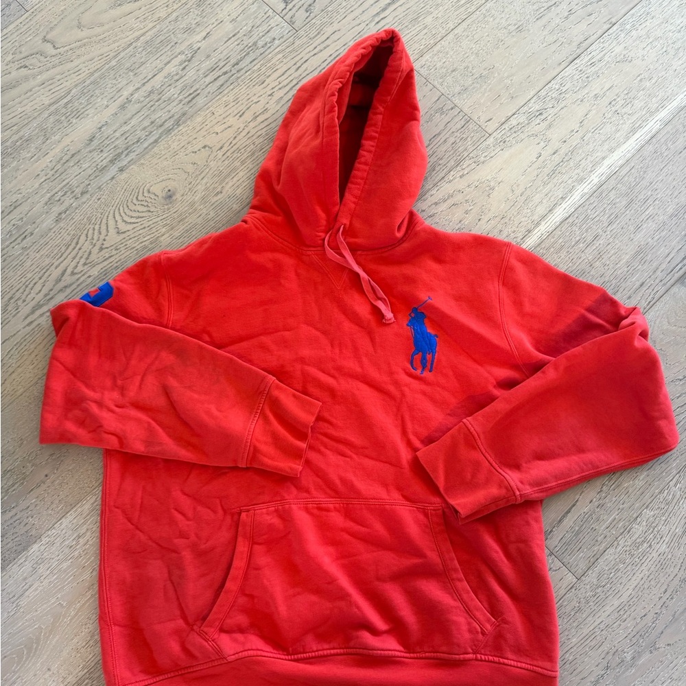 Ralph Lauren Men's Vibrant Red Hoodie